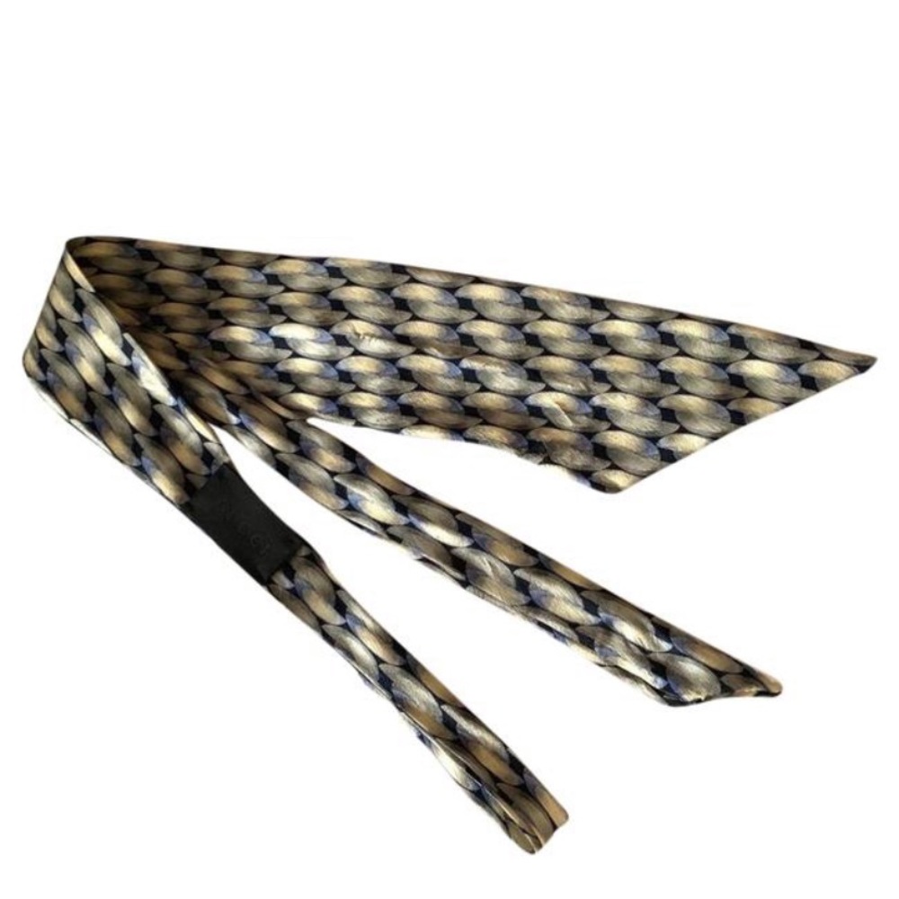 Vintage Bow Neck Scarf/ Hair Bandeau/ Twilly Wrap